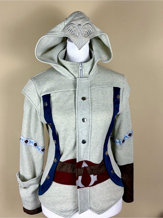 Ubisoft Other - Assassin’s Creed unisex grey cosplay hoodie with embroidered details Teen 8-10